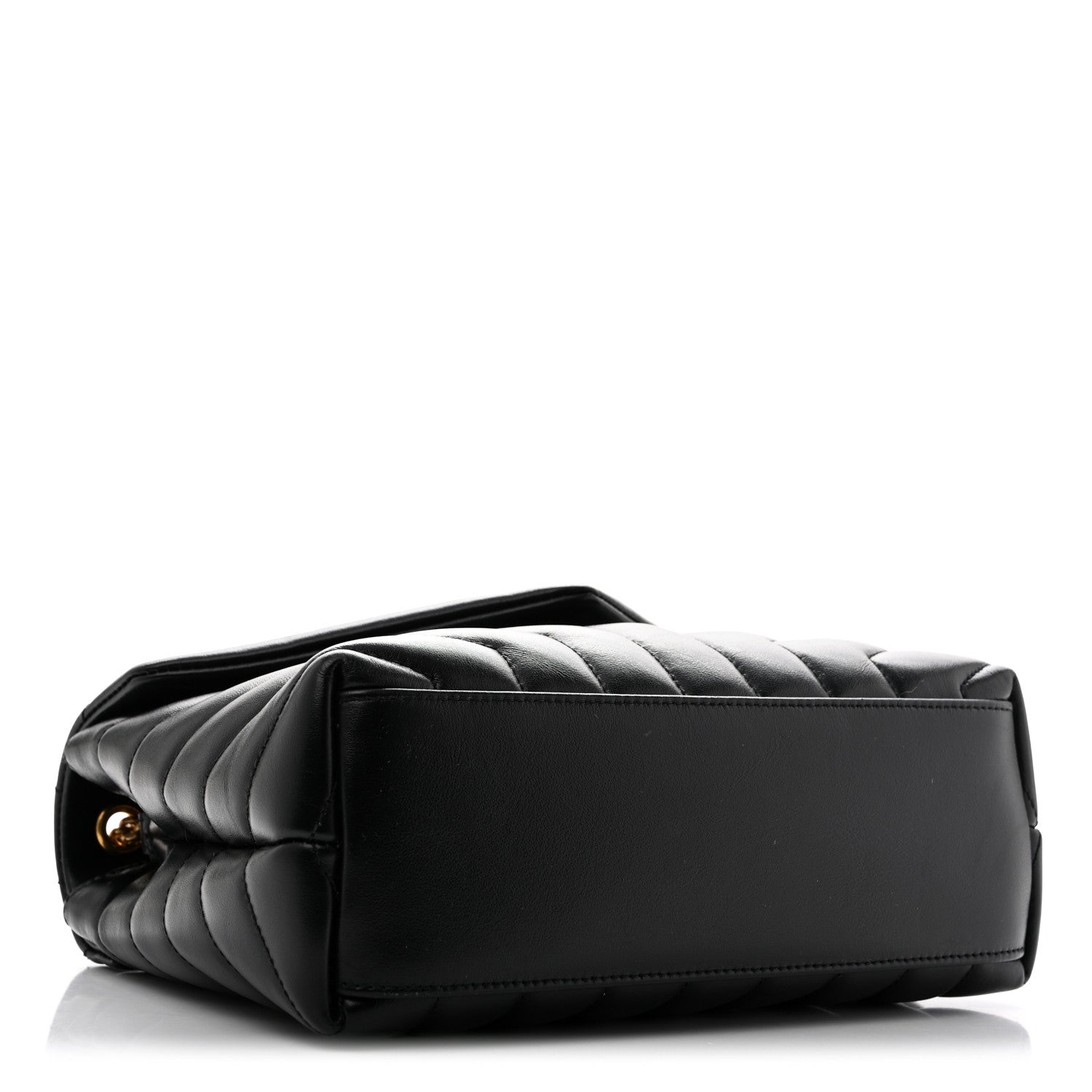 Saint Laurent Calfskin Y Quilted Monogram Small Loulou Chain Satchel Black 4 of 14