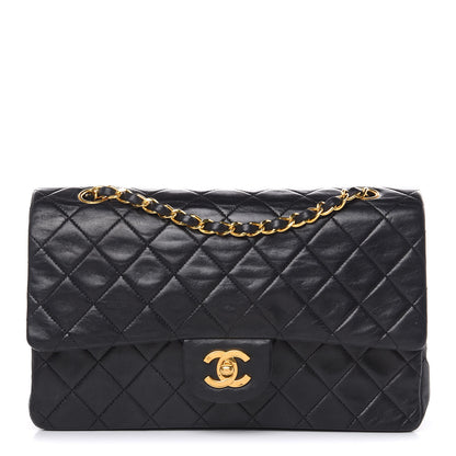 Chanel Lambskin Quilted Medium Double Flap Black 1 of 16