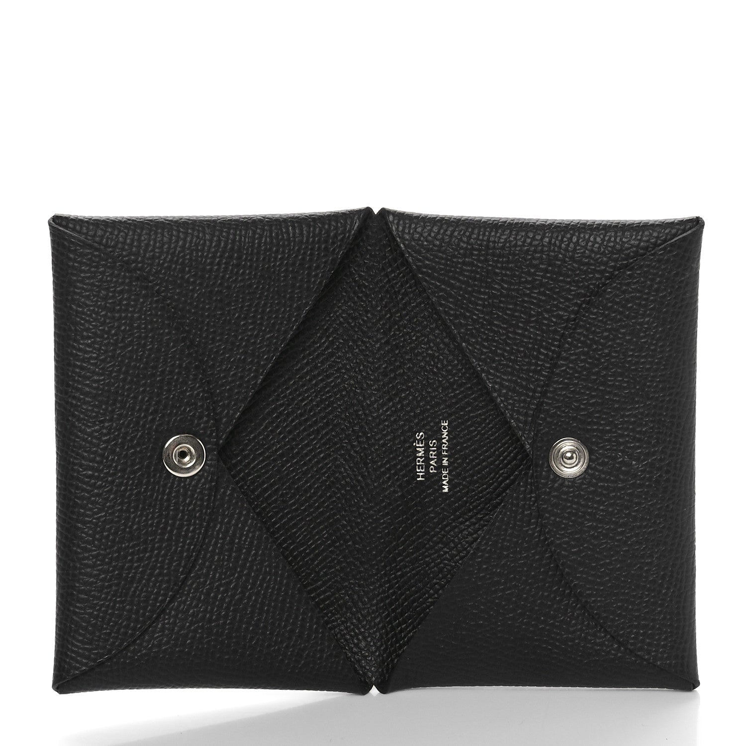 Hermes Epsom Calvi Card Case Black 8 of 9