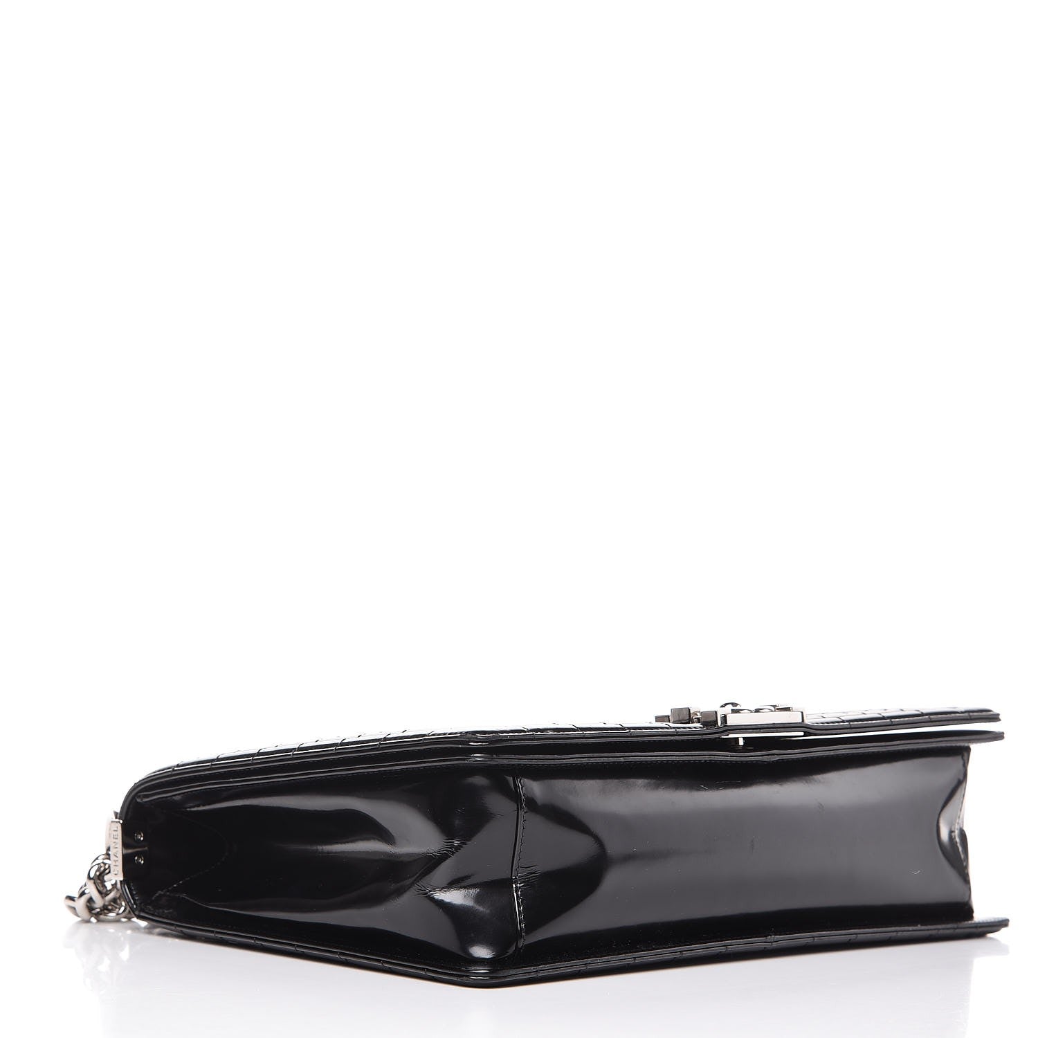 Chanel Glazed Calfskin Large Boy Flap Black 4 of 10