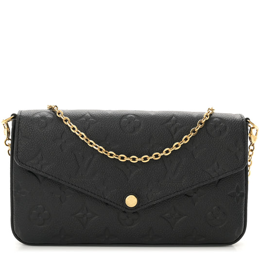 Empreinte Pochette Felicie Chain Wallet Black