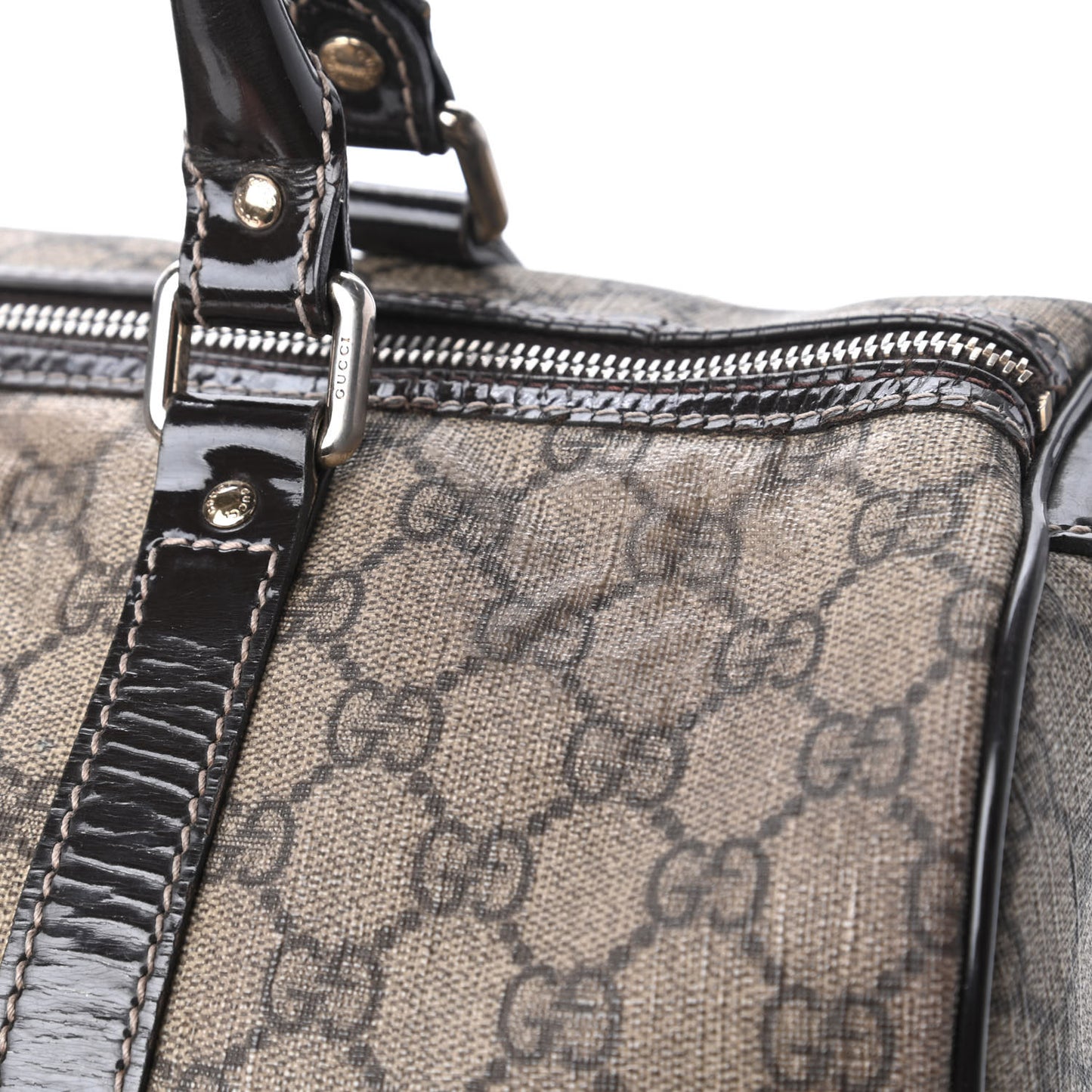 GG Plus Monogram Medium Joy Boston Dark Brown