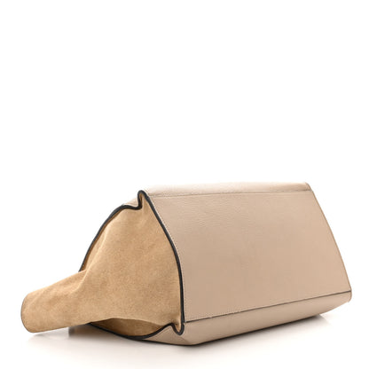 Celine Drummed Calfskin Suede Large Trapeze Dune 4 of 16