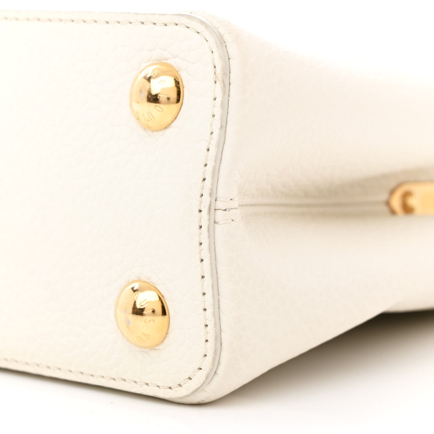Louis Vuitton Taurillon Capucines BB Blanc Casse 10 of 12