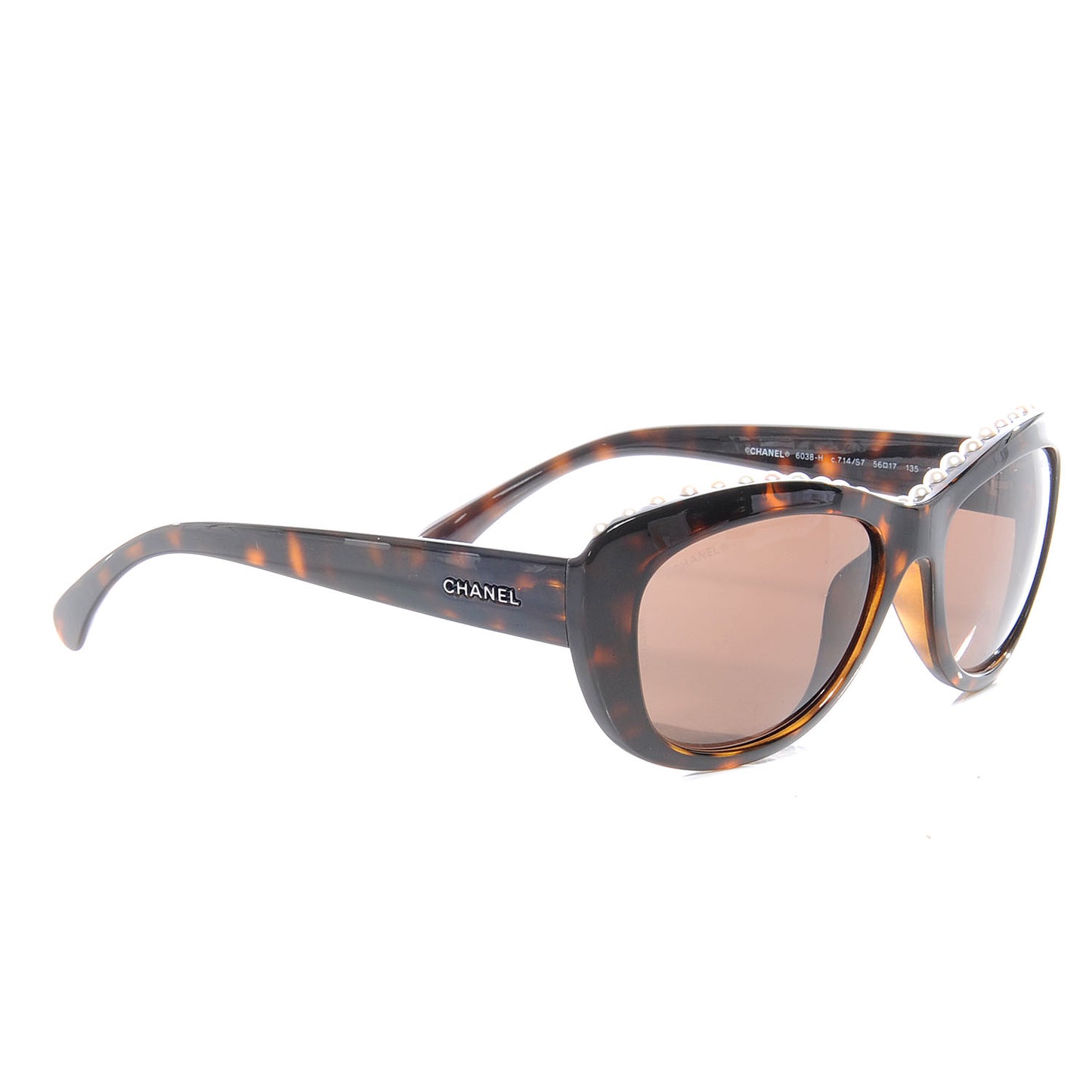 Freshwater Cultured Pearl Butterfly Sunglasses 6038 H Tortoise
