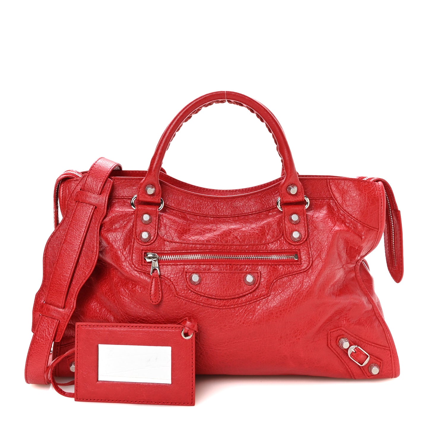 Agneau Giant 12 Silver Hardware City Coquelicot