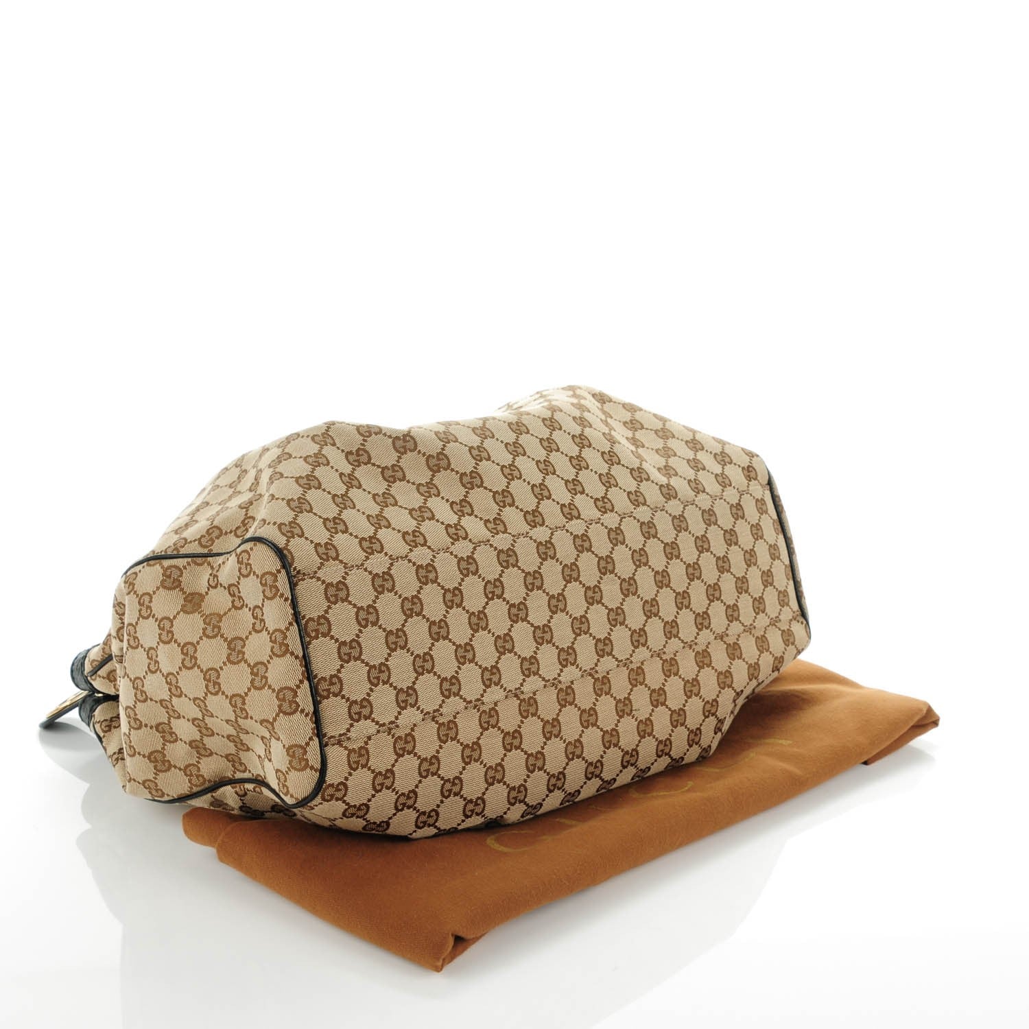Gucci Monogram Large Sukey Tote Beige Ebony Black 4 of 7