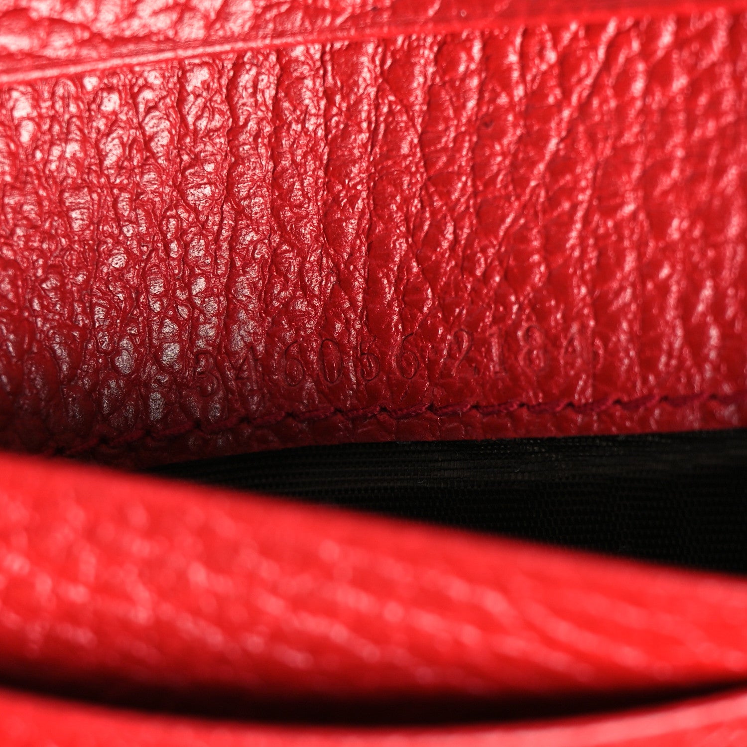 Gucci Monogram Dollar Calfskin Zip Around French Flap Wallet Beige Ebony Rosso 8 of 11