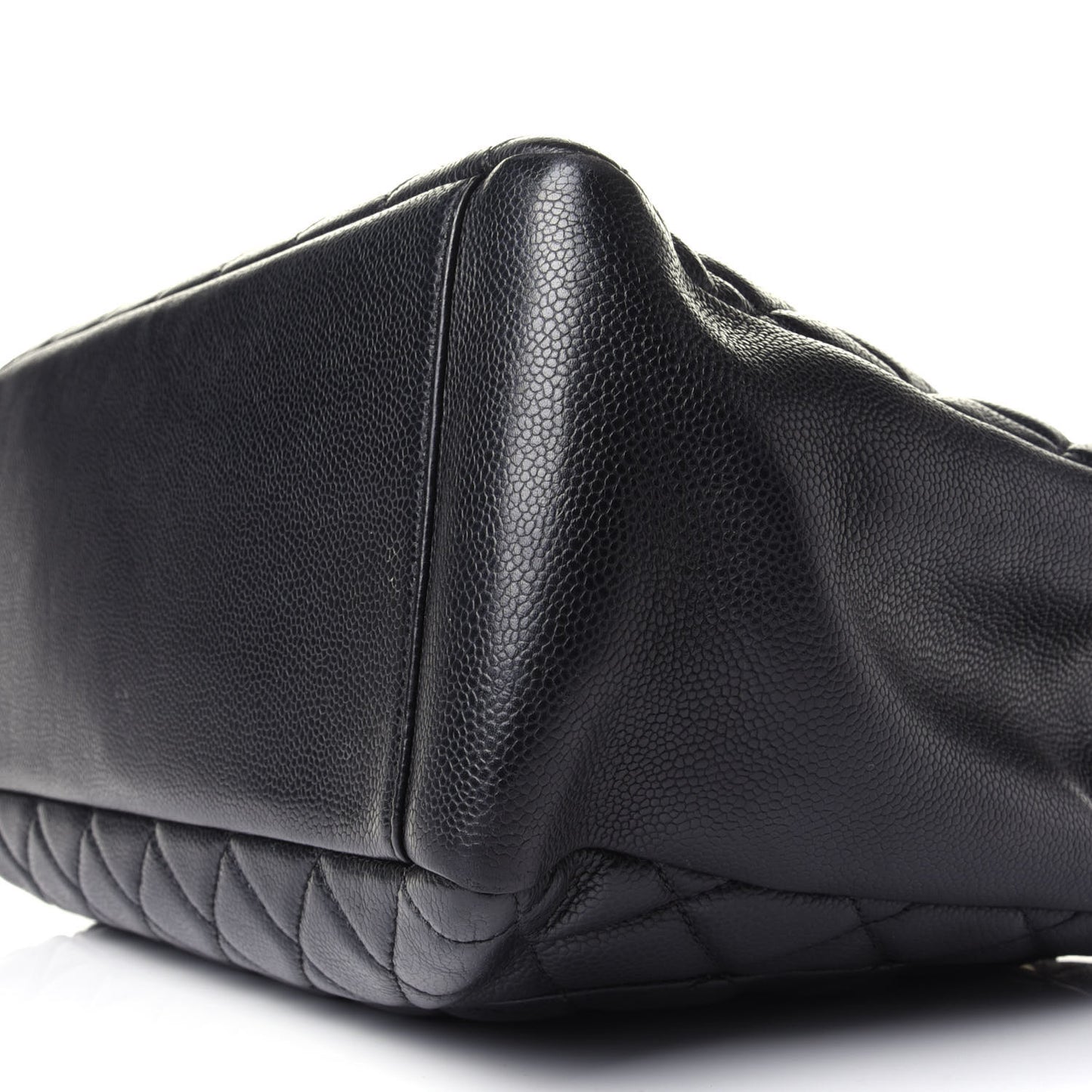Caviar Quilted Grand Shopping Tote GST Black