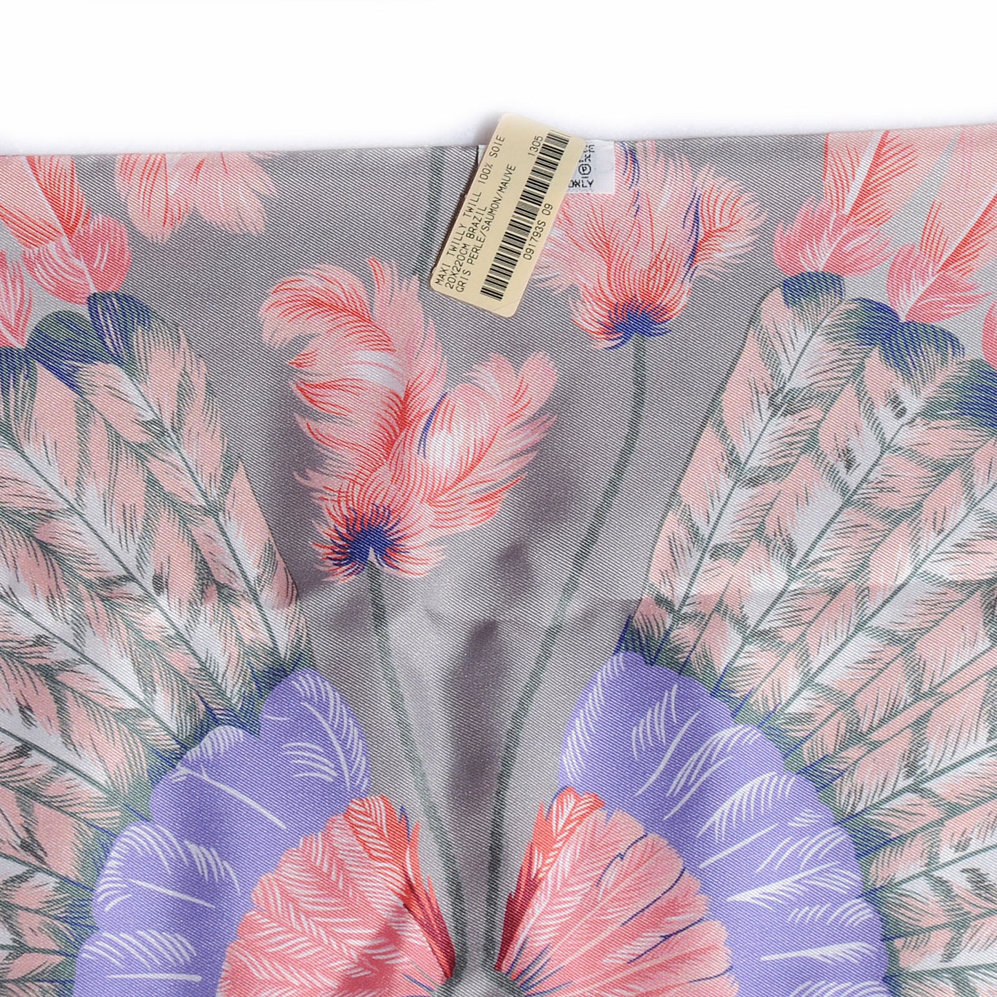 Silk Brazil Maxi Twilly NEW Grey
