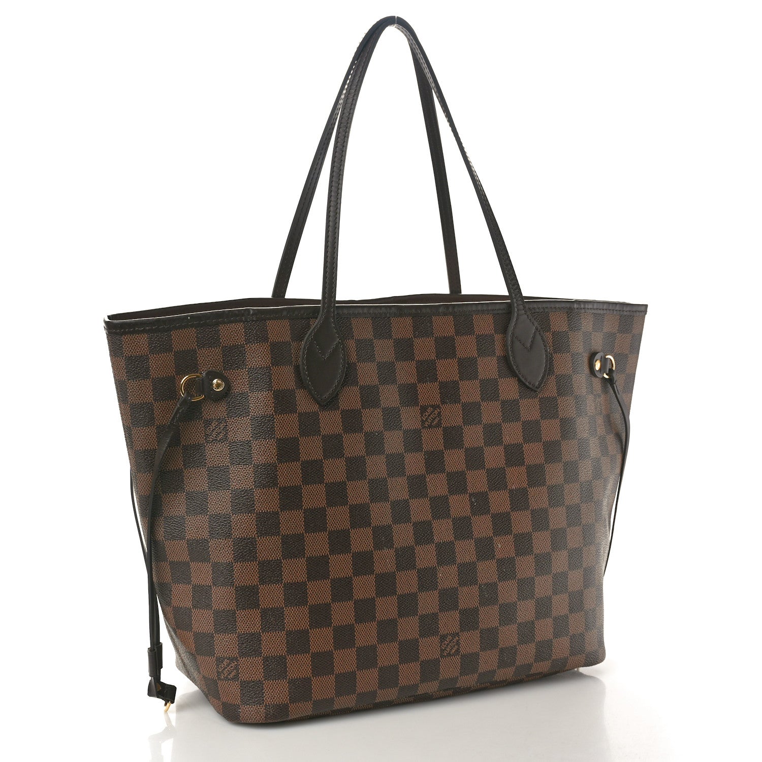 Louis Vuitton Damier Ebene Neo Neverfull MM Rose Ballerine 3 of 12