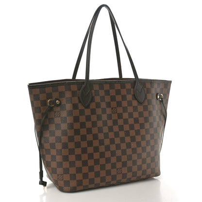 Louis Vuitton Damier Ebene Neo Neverfull MM Rose Ballerine 3 of 12