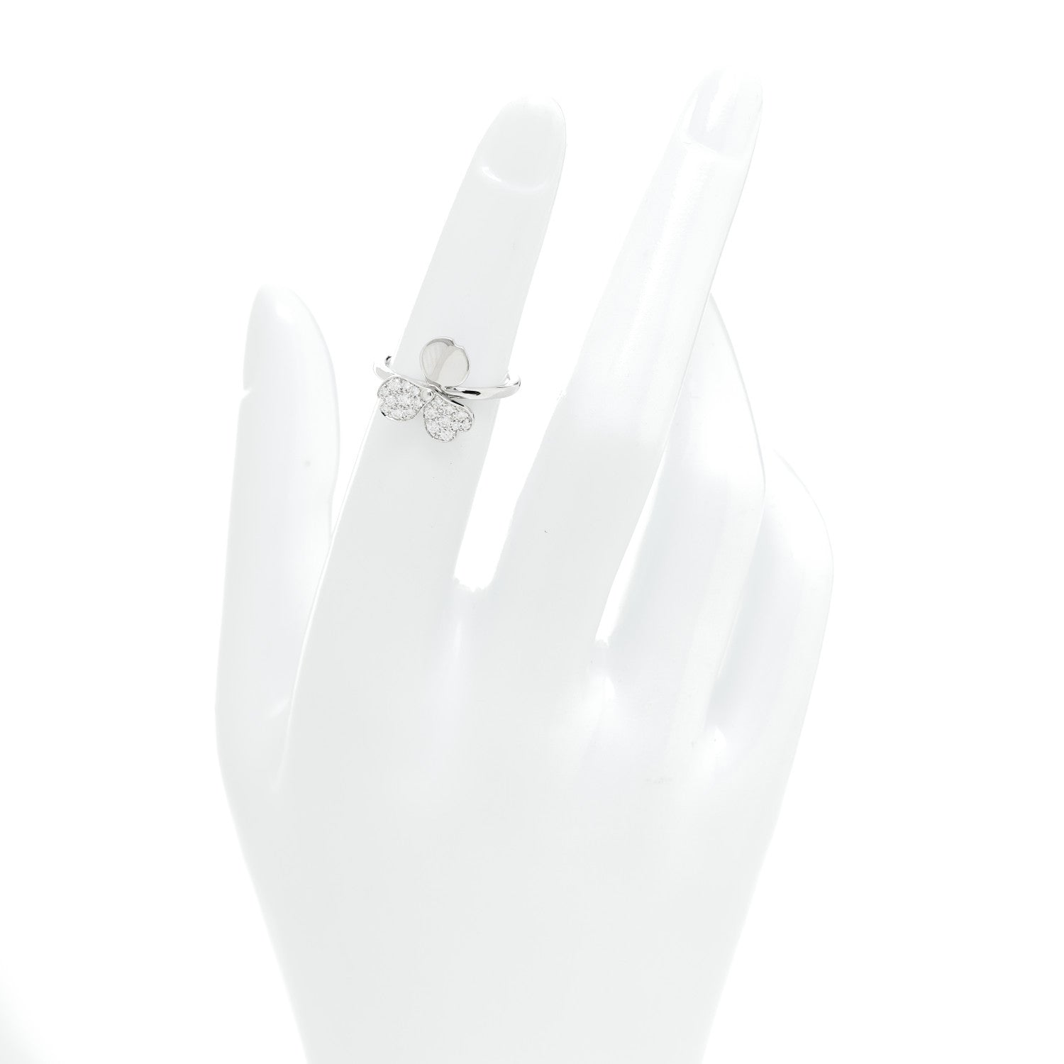 Tiffany Platinum Diamond Paper Flowers Ring 47 4 2 of 6