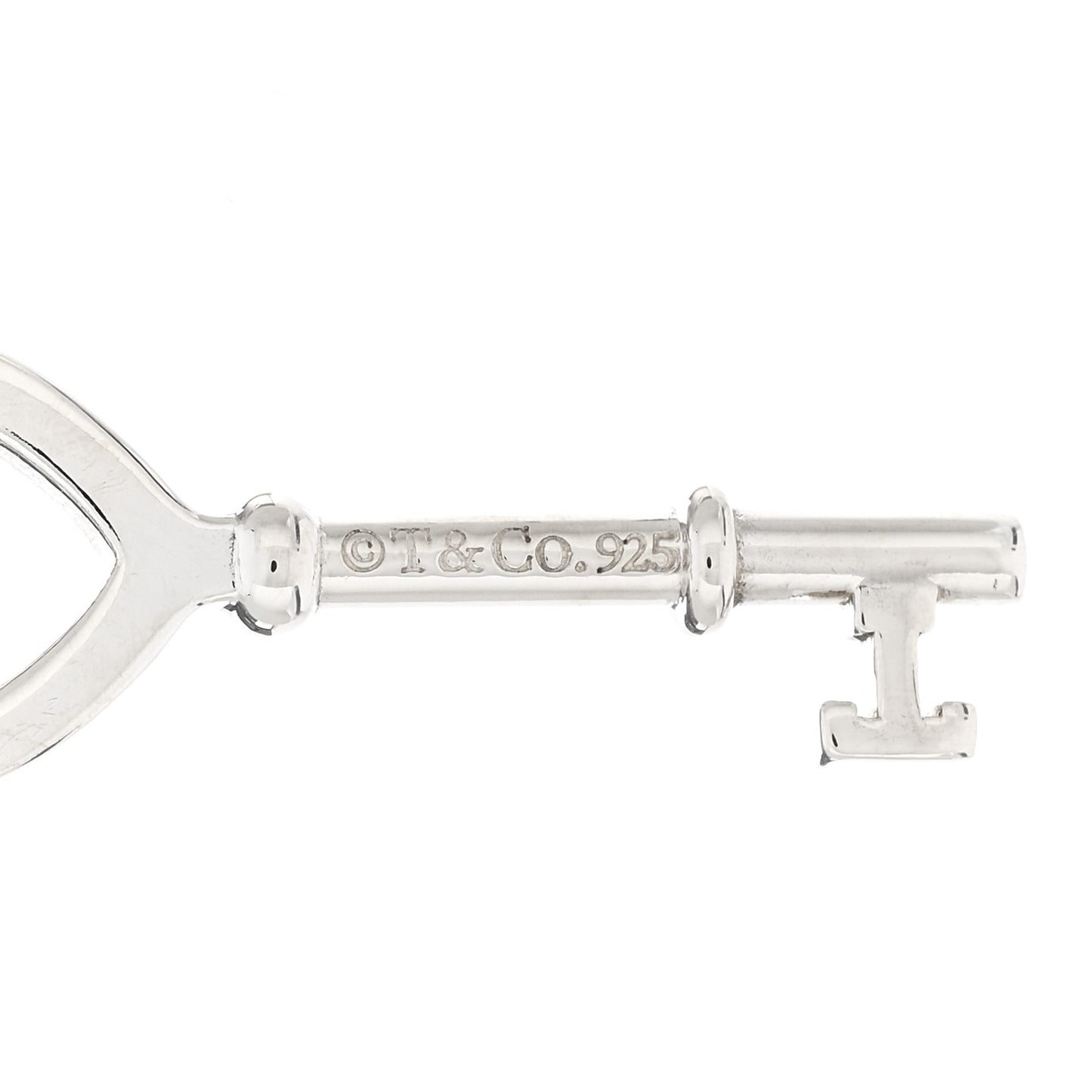 Sterling Silver Mini Heart Key Pendant Necklace