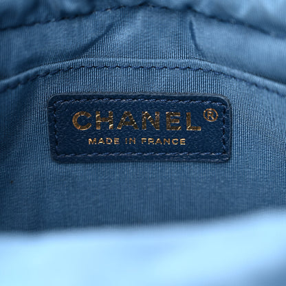 Chanel Denim Quilted Small Mood Bucket With Chain Blue Multicolor 6 of 11
