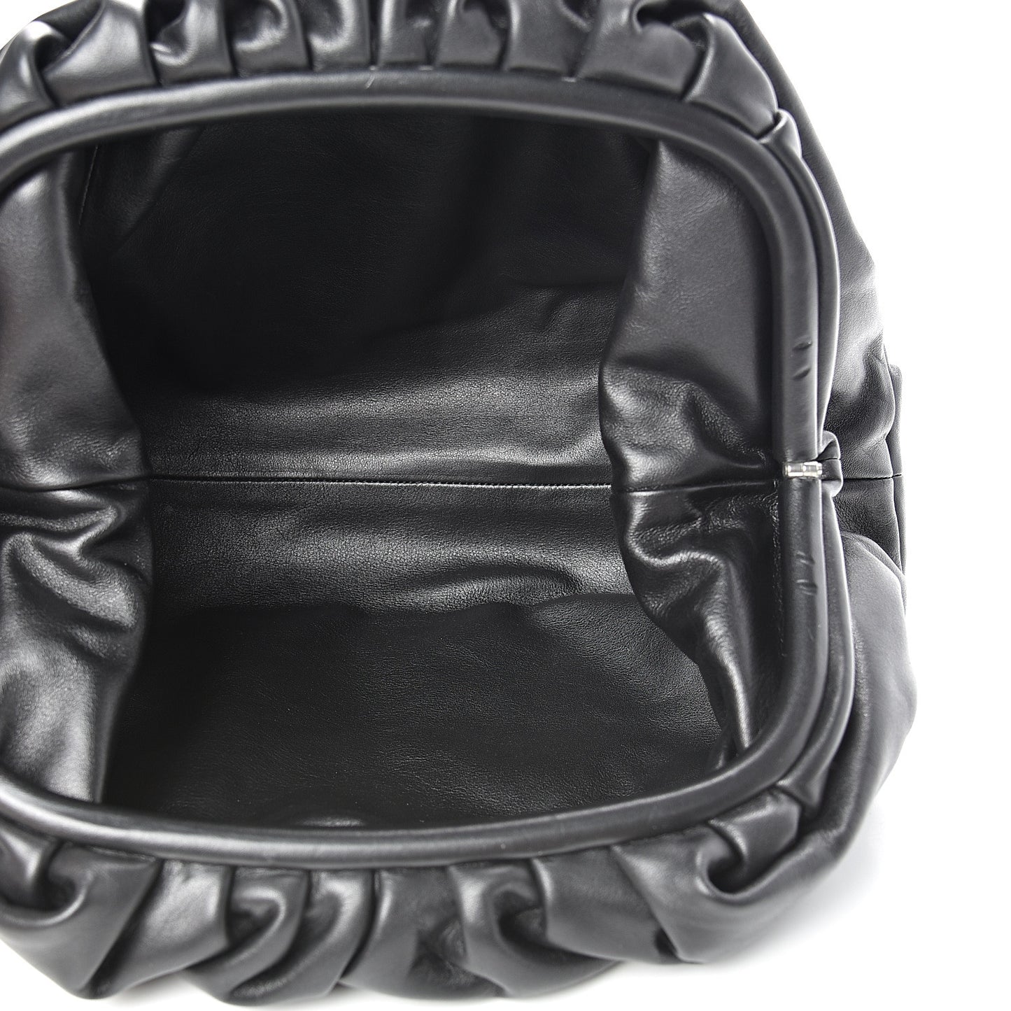 Smooth Butter Calf The Pouch Oversized Clutch Black