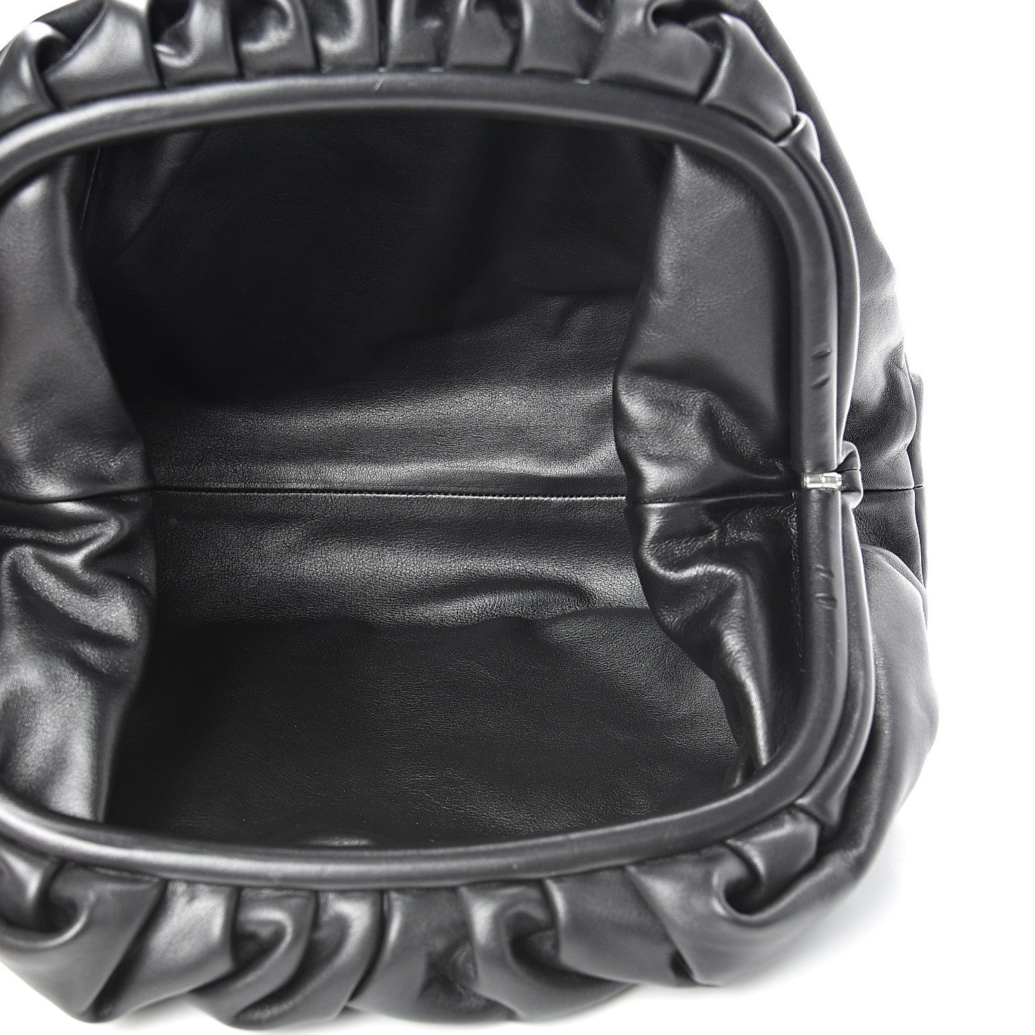 Bottega Veneta Smooth Butter Calf The Pouch Oversized Clutch Black 4 of 10