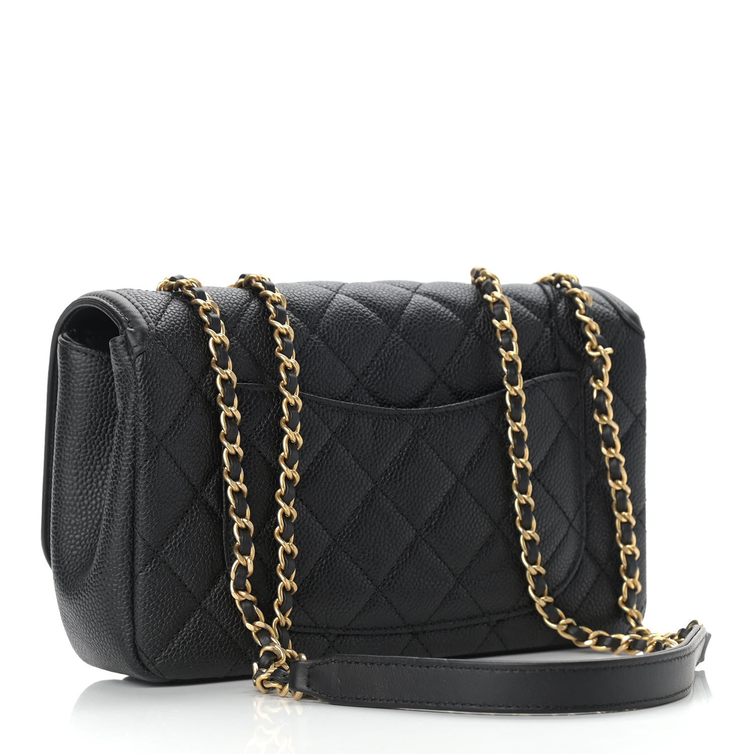 Chanel Caviar Quilted Small CC Filigree Flap Black 3 of 11