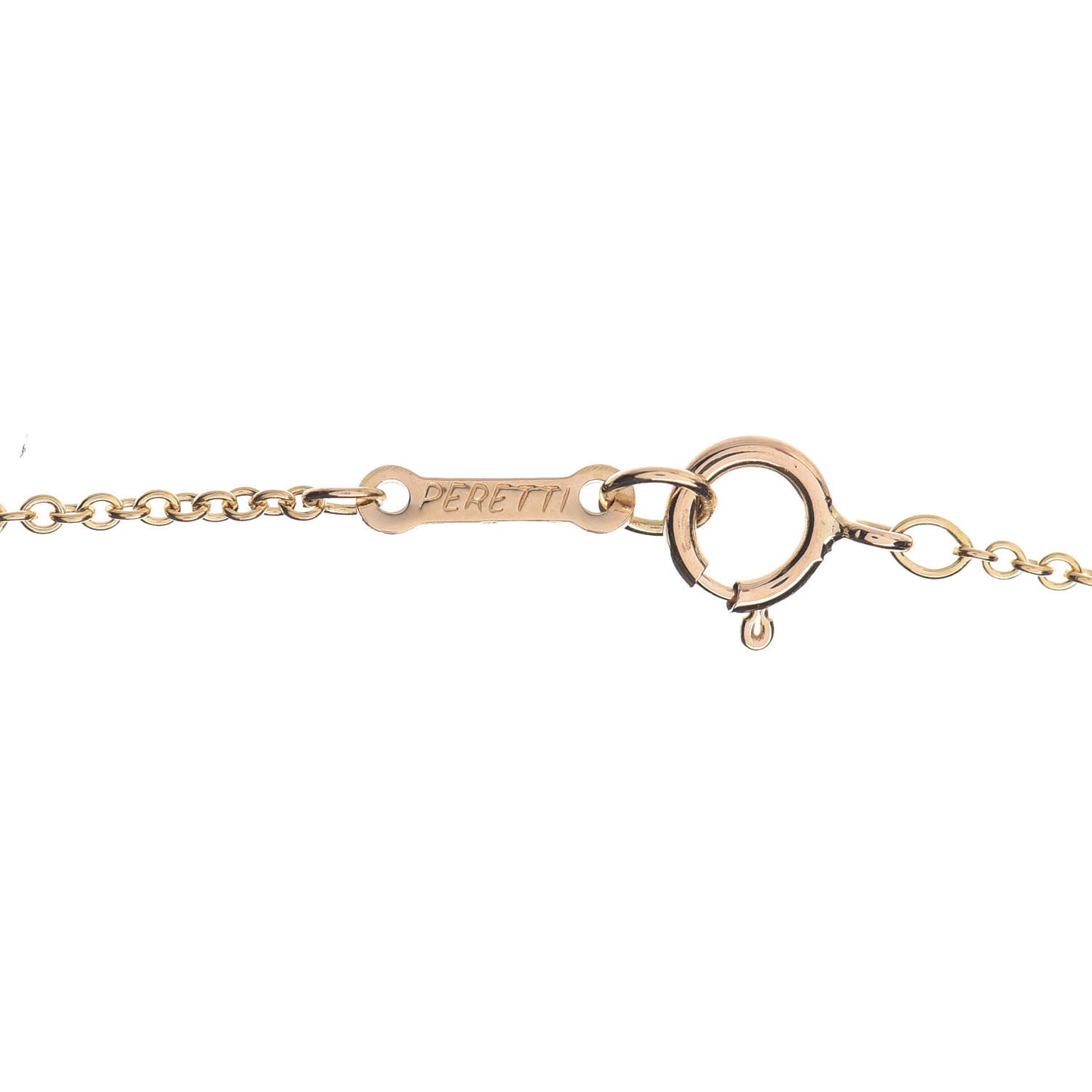 18K Yellow Gold 11mm Elsa Peretti Bean Pendant Necklace