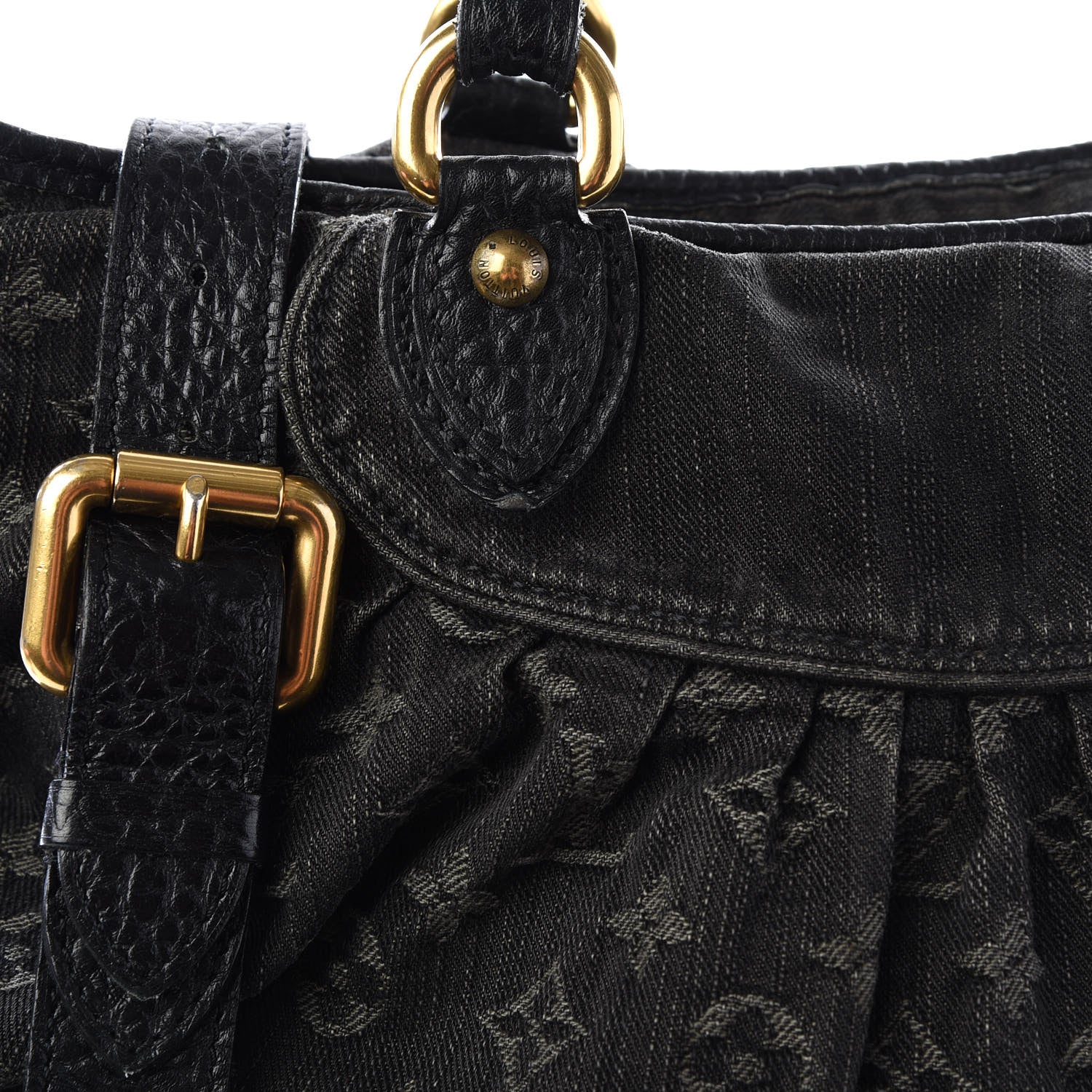 Louis Vuitton Denim Neo Cabby GM Black 10 of 14