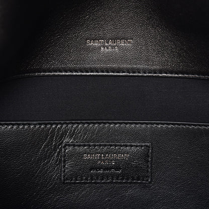 Saint Laurent Lambskin Patchwork Medium West Hollywood Monogram Fold-Over Black 6 of 6
