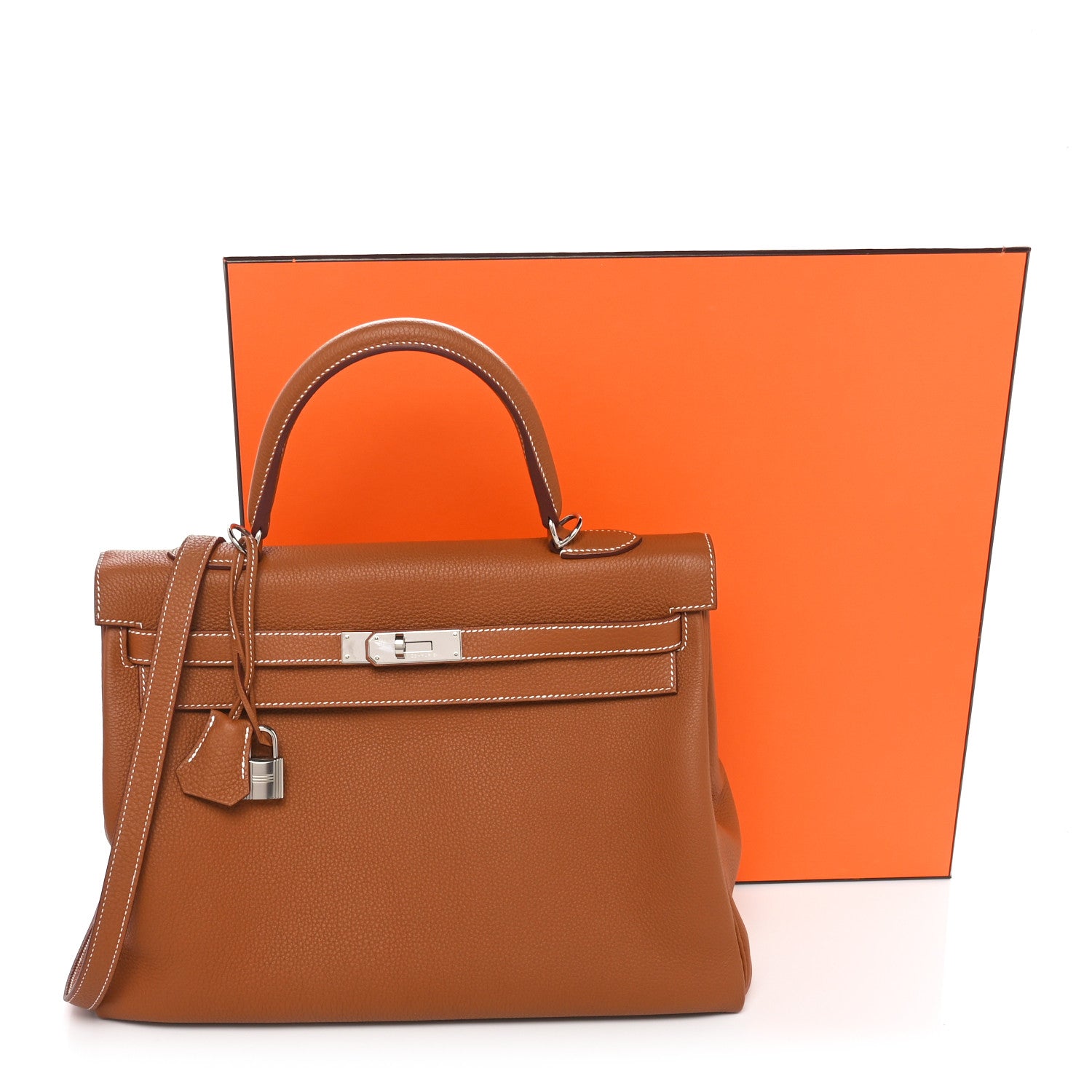 Hermes Togo Kelly Retourne 35 Gold 11 of 11
