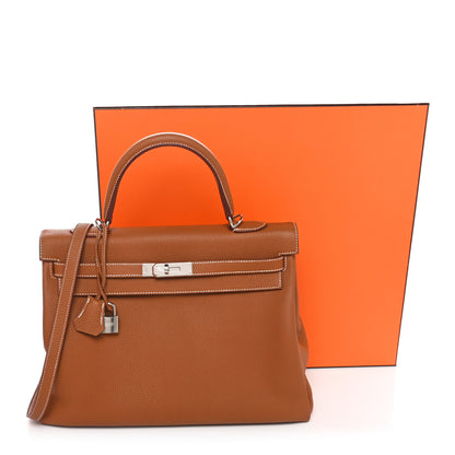 Hermes Togo Kelly Retourne 35 Gold 11 of 11