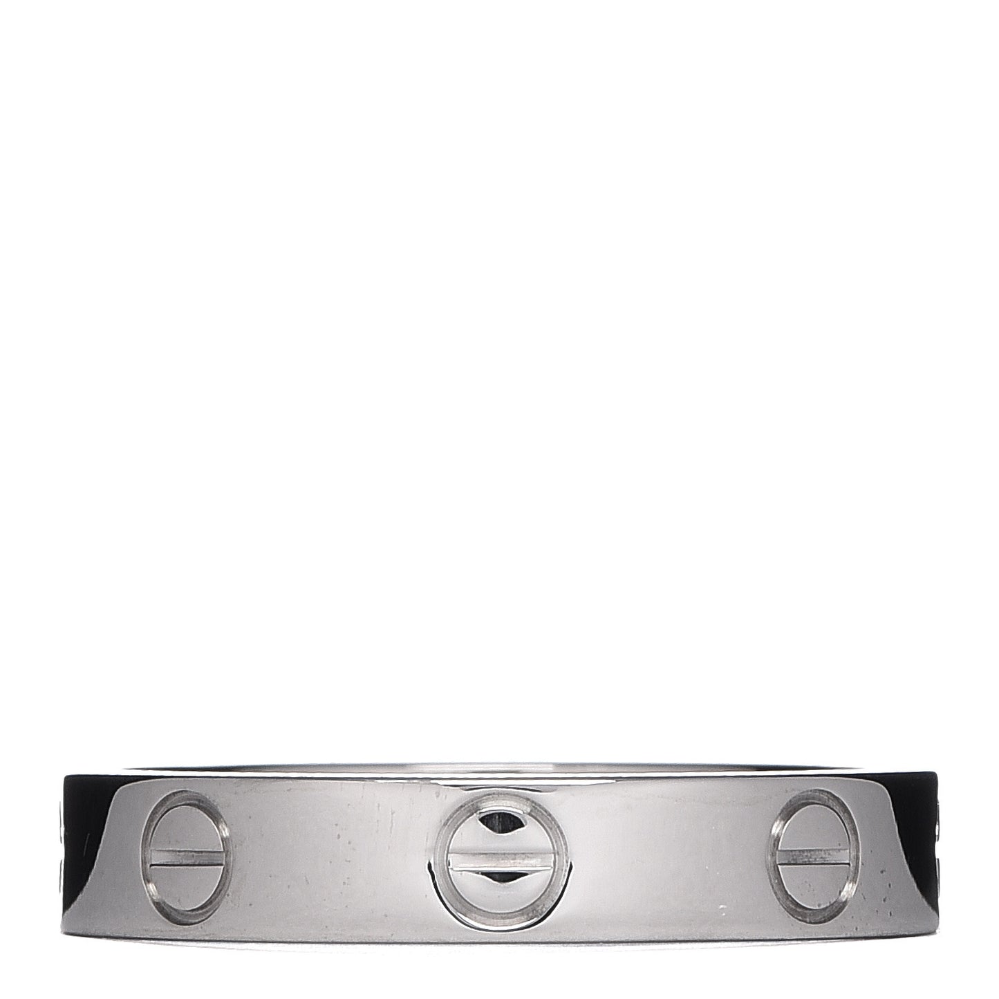 18K White Gold 3.5mm LOVE Wedding Band Ring 52 6