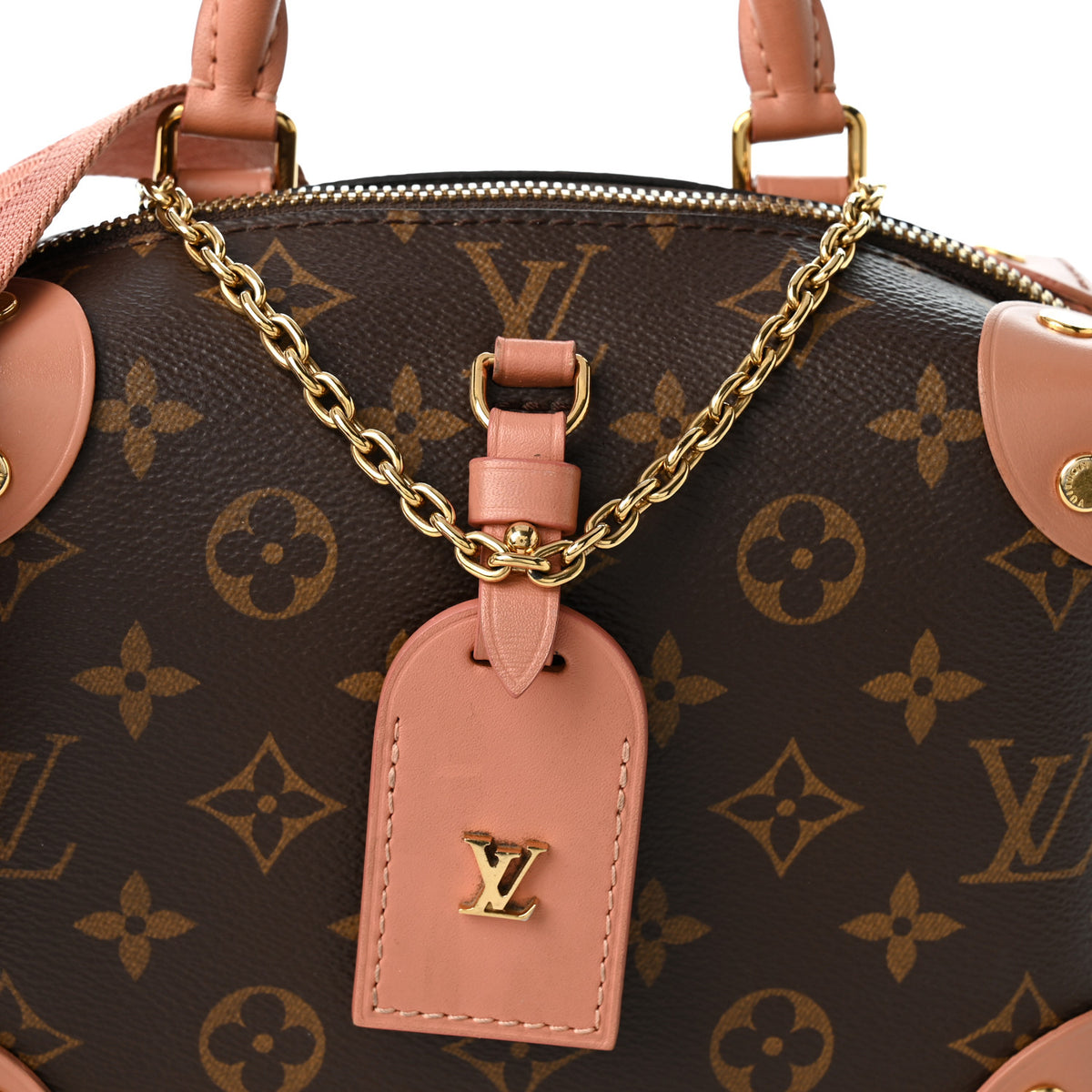Louis Vuitton Monogram Petite Malle Souple Peach 6 of 9