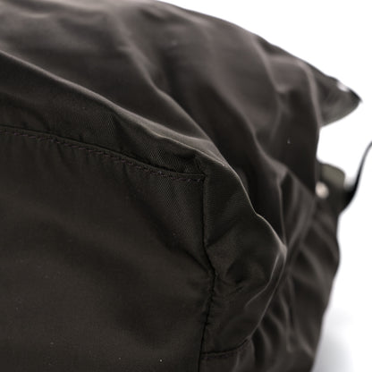 Prada Nylon Vela Shopping Tote Ebano 10 of 13