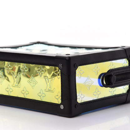 Louis Vuitton Calfskin PVC Monogram Solar Ray Soft Trunk Iridescent Prism Black 7 of 11