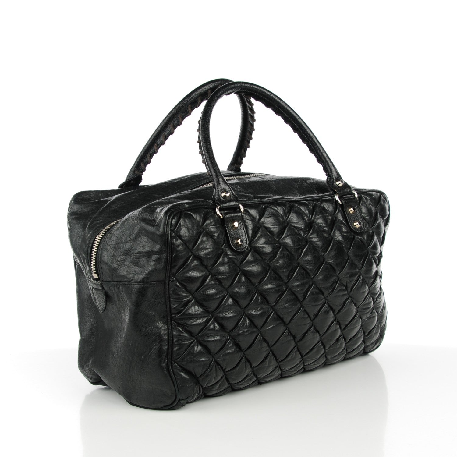 Balenciaga Chevre Quilted Matelasse MM Black 3 of 10