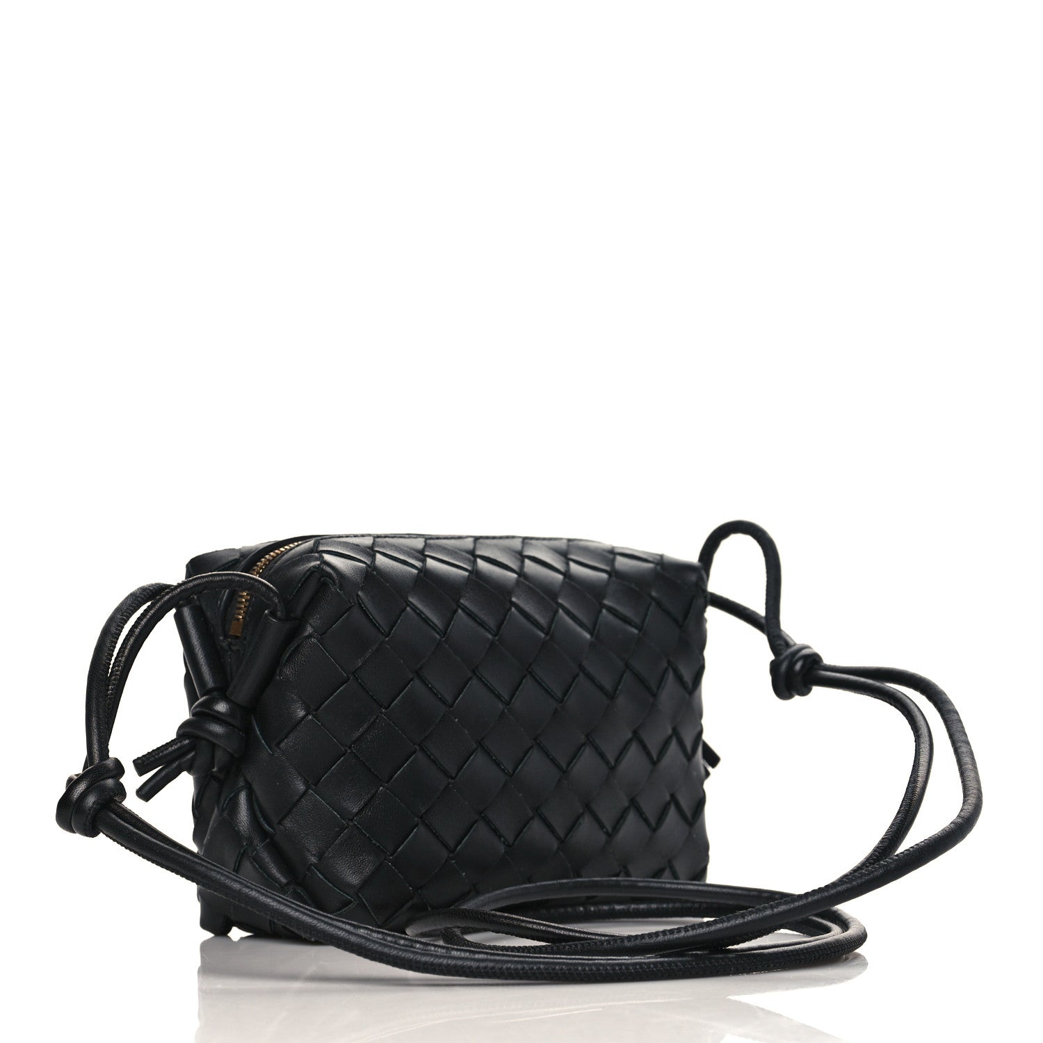Bottega Veneta Nappa Intrecciato Mini Loop Camera Bag Black 3 of 8