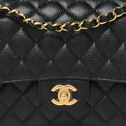 Chanel Caviar Quilted Medium Double Flap Black 8 of 11