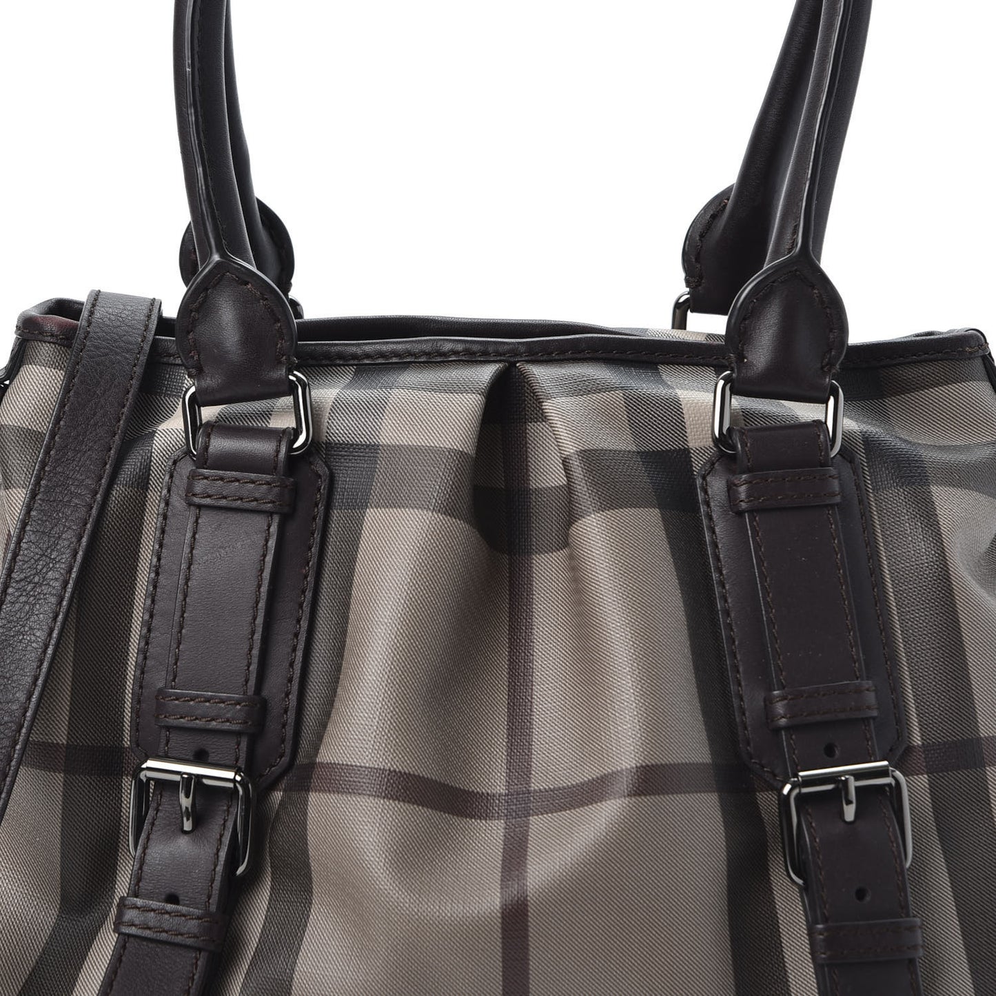 Smoked Check Small Northfield Tote Black