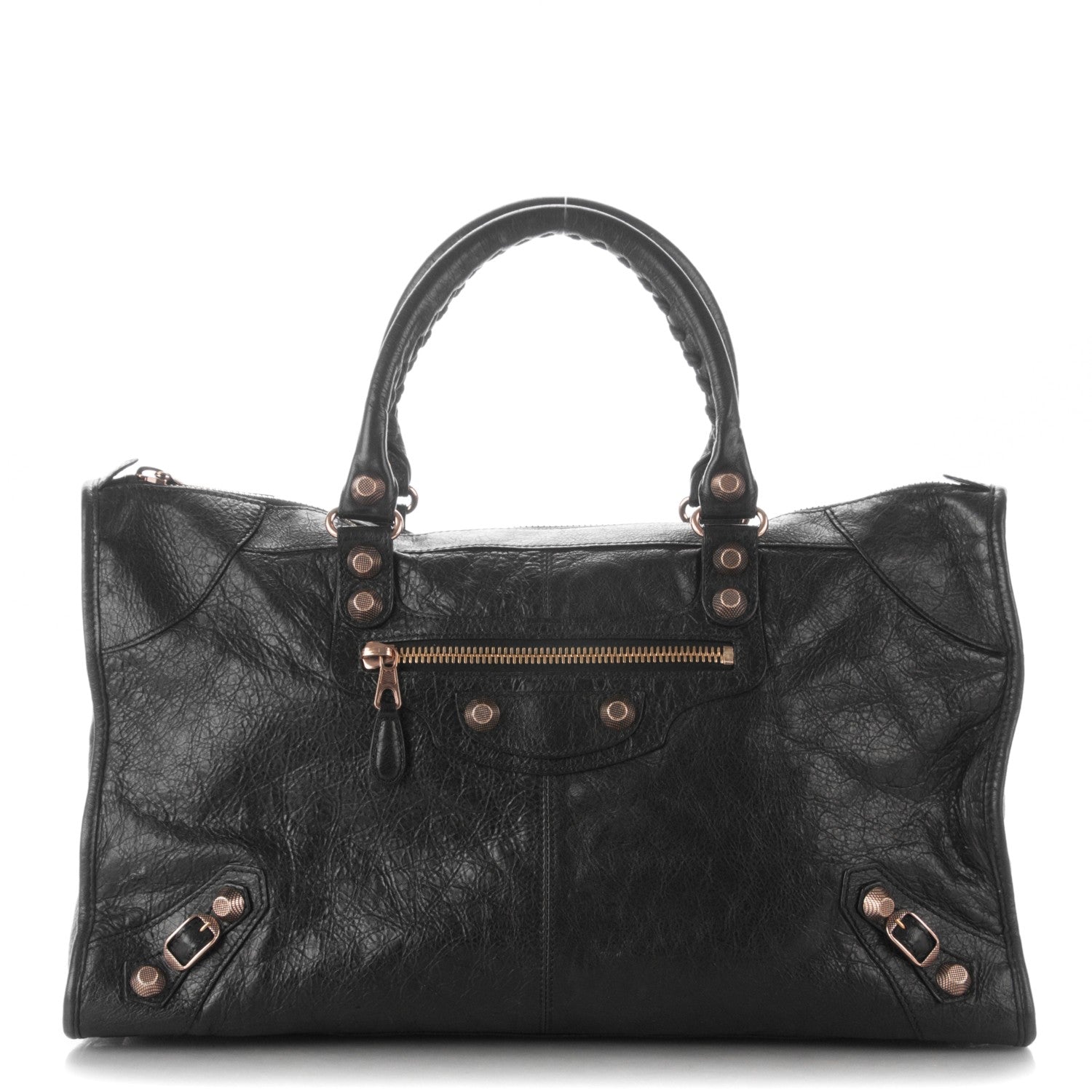 Balenciaga Agneau Giant 12 Rose Gold Hardware Work Black 1 of 8