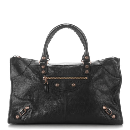 Balenciaga Agneau Giant 12 Rose Gold Hardware Work Black 1 of 8