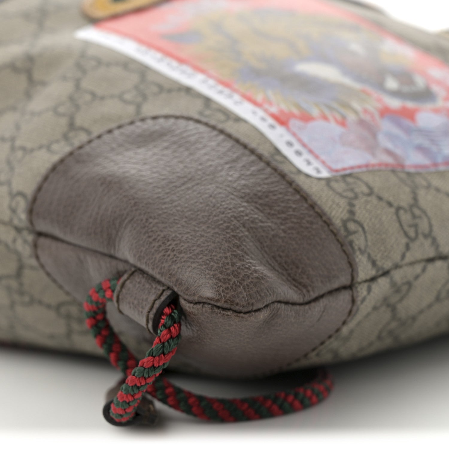 Gucci Soft GG Supreme Monogram Courrier Drawstring Backpack 9 of 10