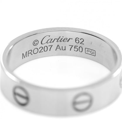 Cartier 18K White Gold 5.5mm LOVE Ring 62 10 4 of 4