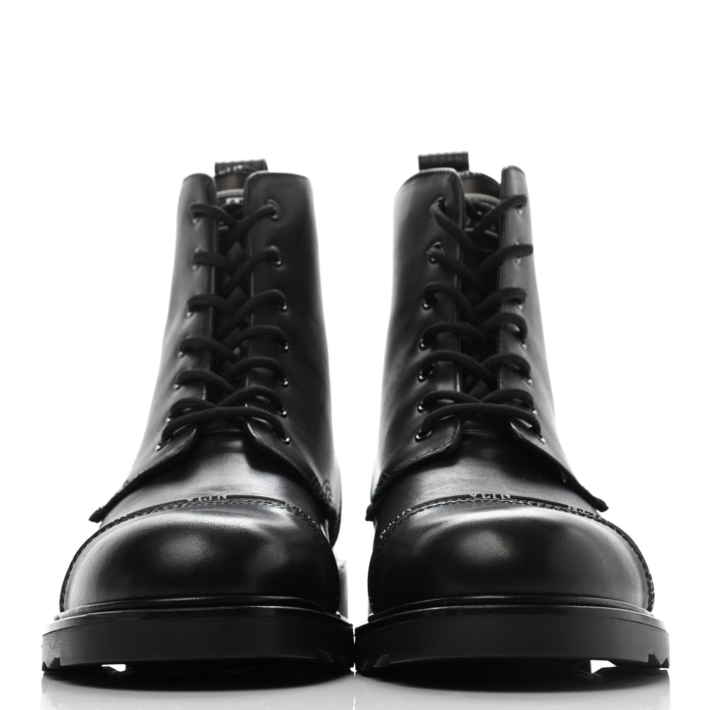 Calfskin Mens VLTN-Trim Combat Boots 44 Black