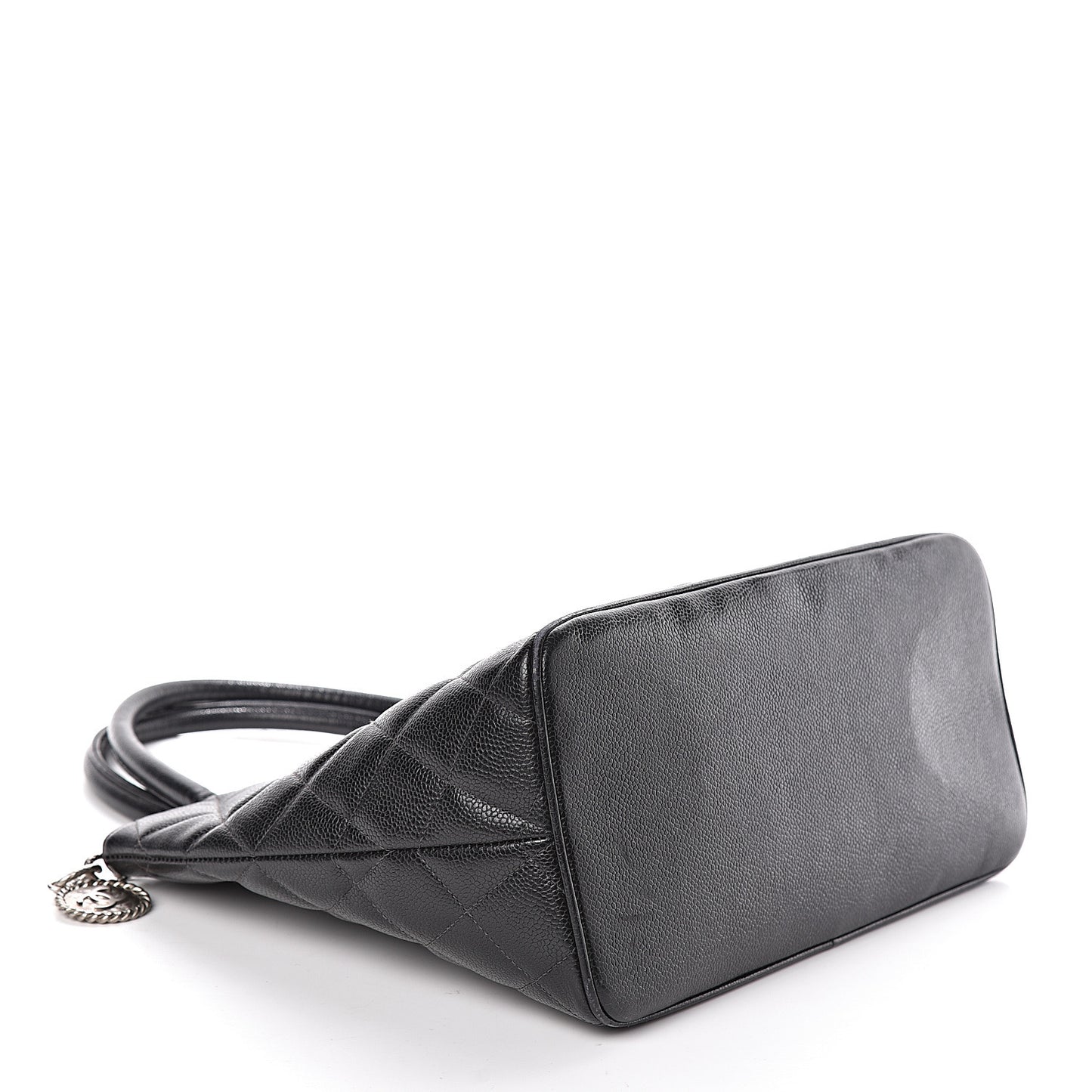Caviar Quilted Medallion Tote Black