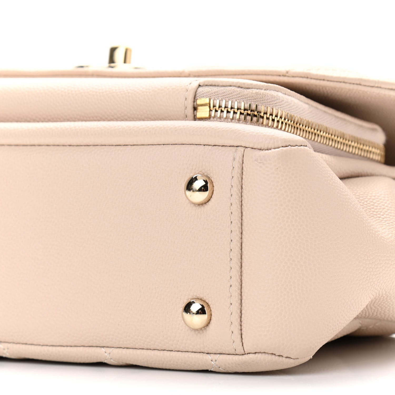 Chanel Caviar Quilted Medium Business Affinity Flap Beige 10 of 10