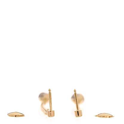 Cartier 18K Pink Yellow White Gold Baby Trinity Drop Earrings 3 of 4