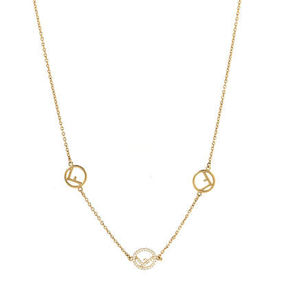 Fendi Metal Crystal F is Fendi Necklace Gold 1 of 4