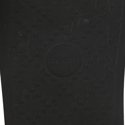 Gucci Rubber GG Monogram Perforated Womens Slide Sandals 40 Black 6 of 7