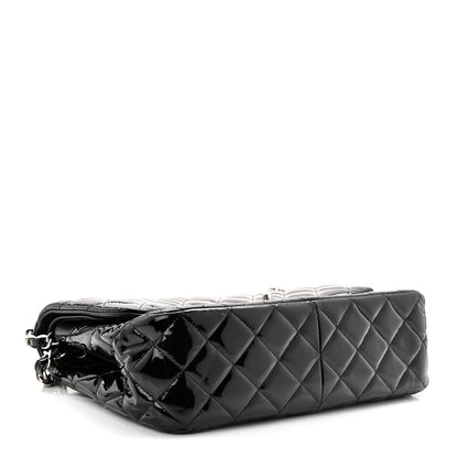 Chanel Patent Quilted Jumbo Double Flap Black 4 of 11