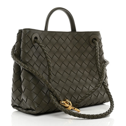Bottega Veneta Nappa Intrecciato Small Andiamo Shoulder Bag Cypress 3 of 10