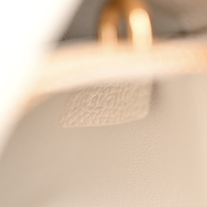 Celine Grained Calfskin Small 16 Top Handle Bag White 8 of 14
