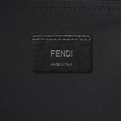 Fendi Nylon Vitello Elite Monster Eyes Rounded Backpack Black Yellow 6 of 9