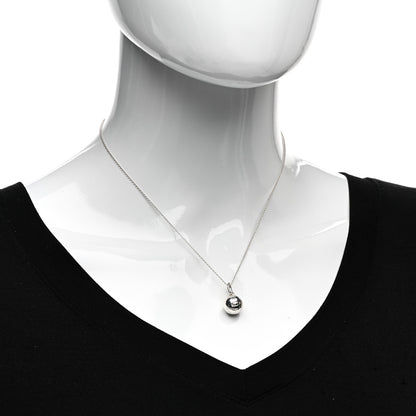 Tiffany Sterling Silver 1837 Ball Pendant Necklace 2 of 4